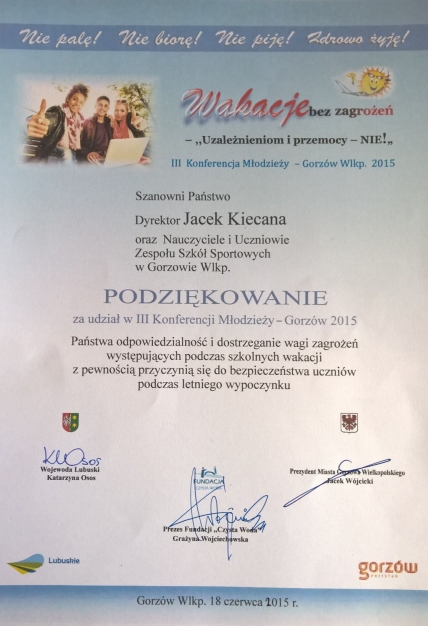 podziekowanie
